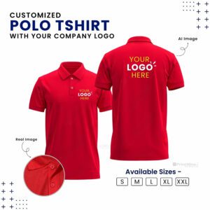 Customized Polo T-Shirt With Your Company Logo | Order Logo Printed Tees